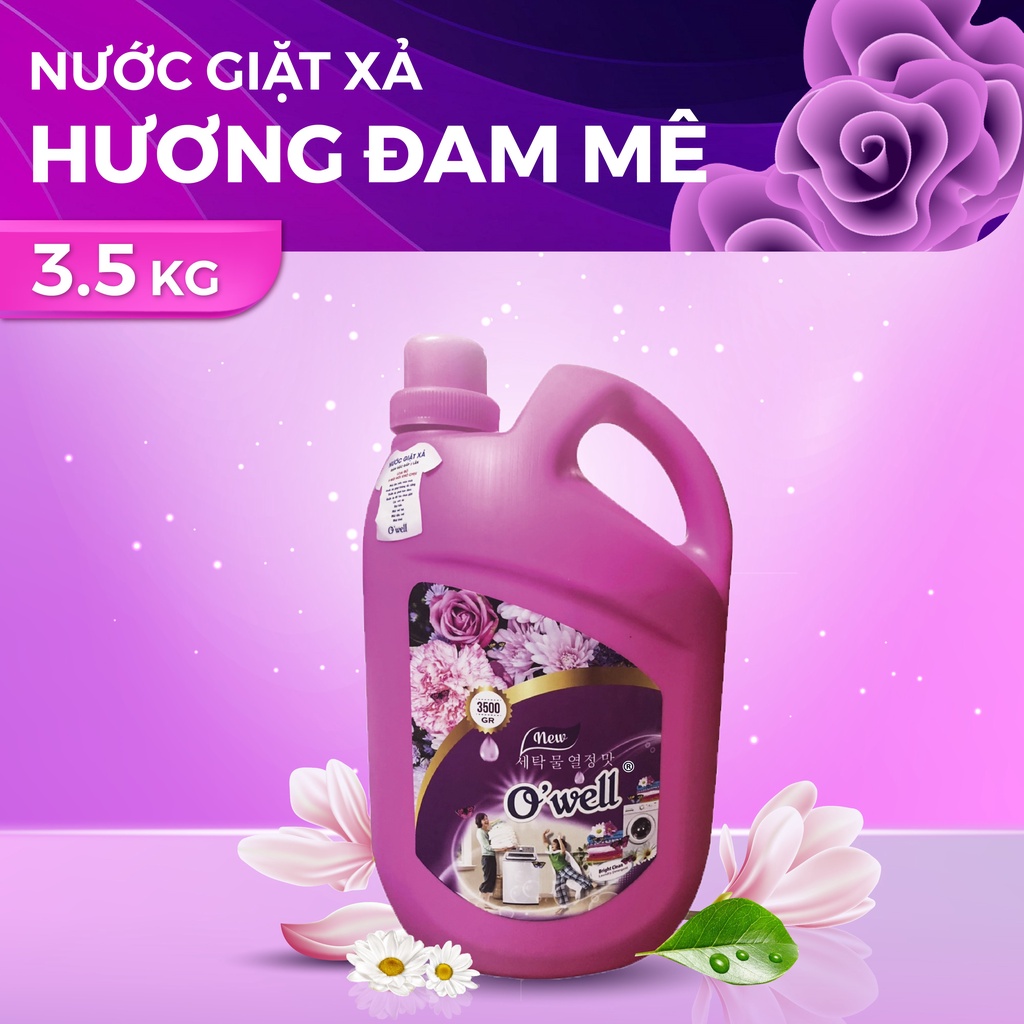 Nước Giặt O'well Hương Đam Mê 3.5L