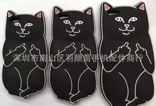 Ốp silicon Mèo Mắc dại iPhone5/6/6+