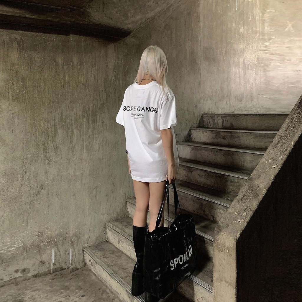 ÁO THUN BASIC 𝗘𝗦𝗖𝗔𝗣𝗘𝗚𝗔𝗡𝗚 𝗧𝗘𝗘 - ĐEN/TRẮNG