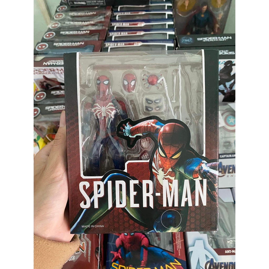 Mô Hình Spider Man PS4 SHF Có Khớp 16 cm