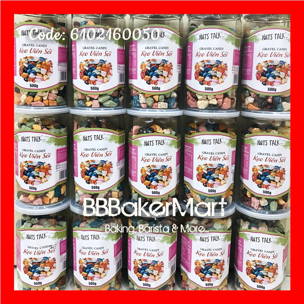 Kẹo Socola Chocolate viên SỎI ĐÁ hiệu NUTS TALK - 1 hủ 500gr