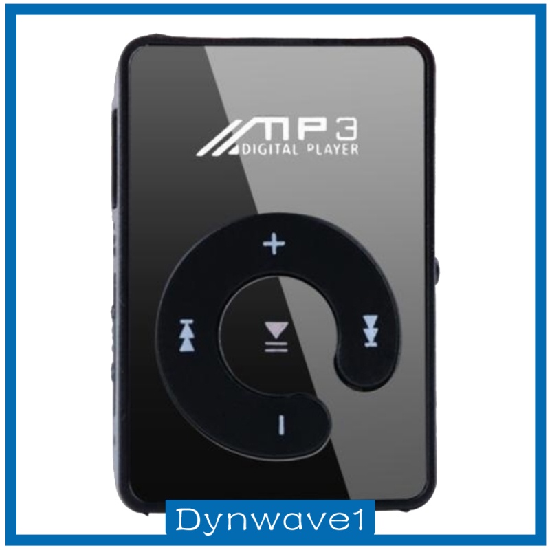 [DYNWAVE1]Mirror Clip Digital USB Mp3 music player support 1-8GB SD TF card White