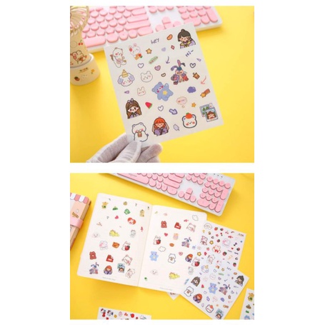 🌻STICKER DÁN HELLO KITTY DORAEMON GẤU DÂU LOTSO🎀