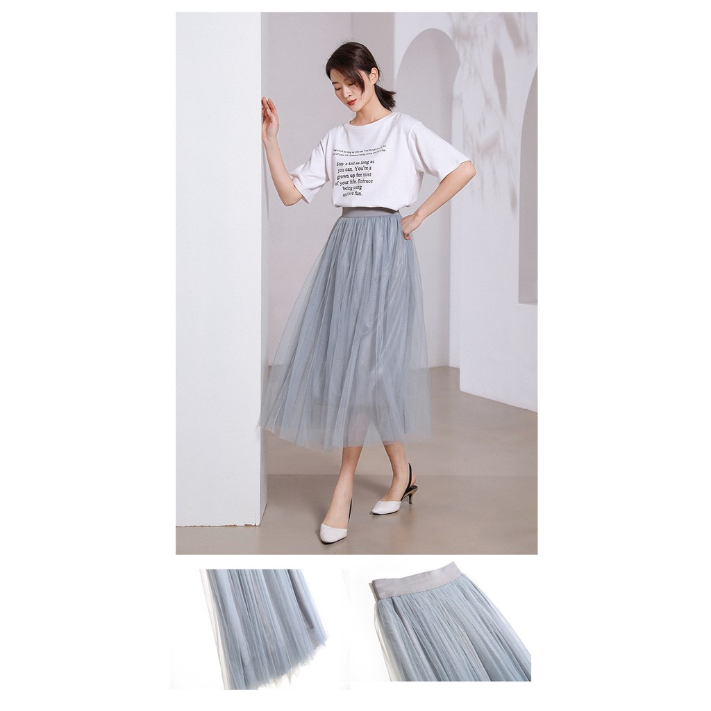 Chân váy cổ tích lưới 3 lớp dễ thương VAY89