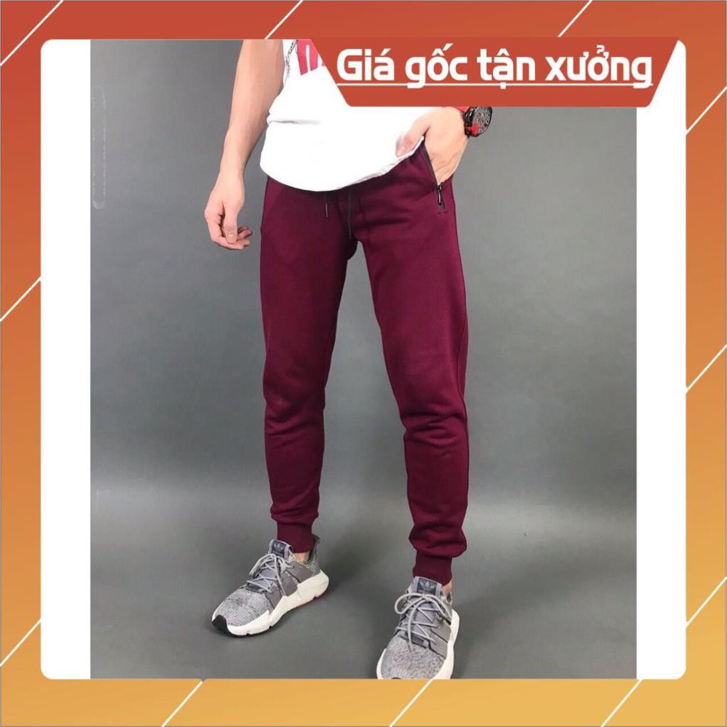 Quần Jogger Thun Nam Trơn Túi có Khóa Kéo 1992 Boutique