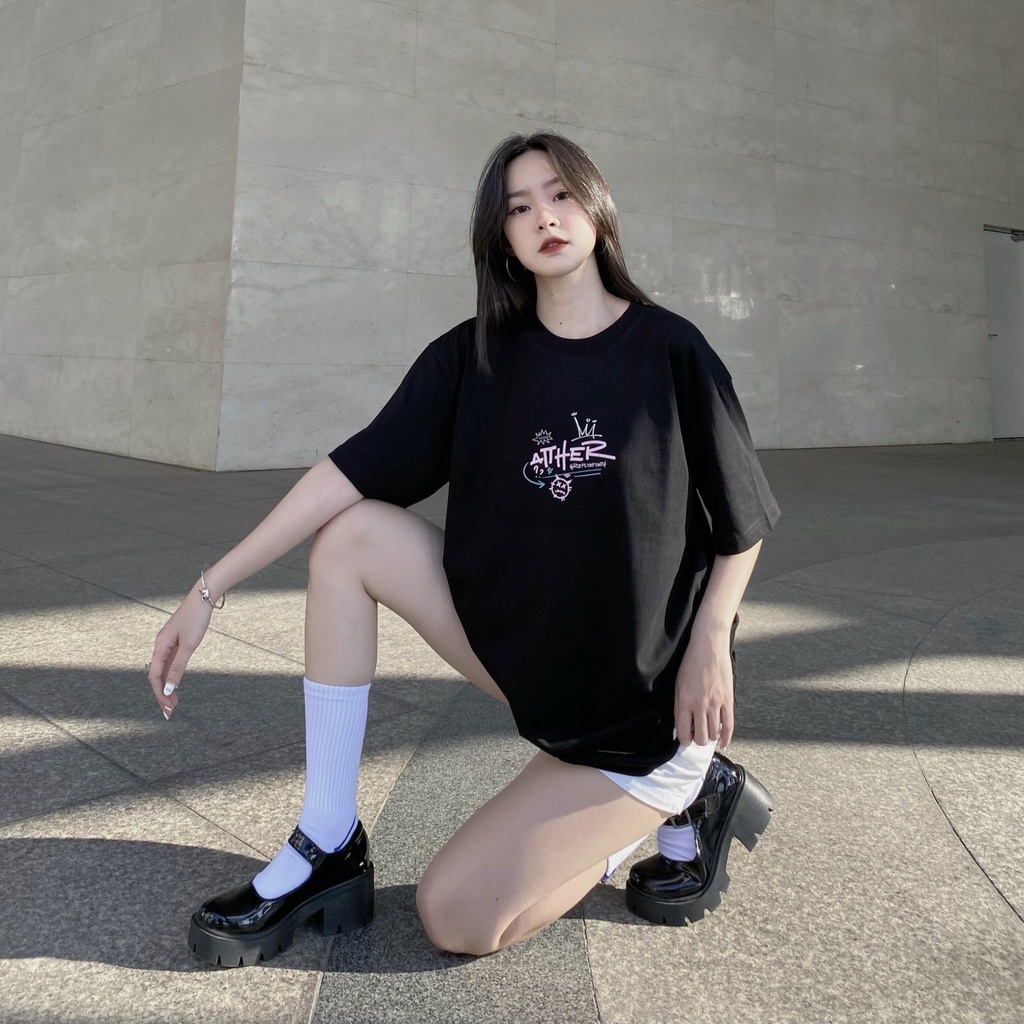 AITHER STUDIO Áo thun Teddy Bear cao cấp Unisex form rộng