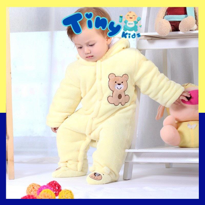 Body Bông Cho Bé Sơ Sinh Chất Dày Dặn Cho Bé Trai Bé Gái 0-12 tháng - Tiny Kids