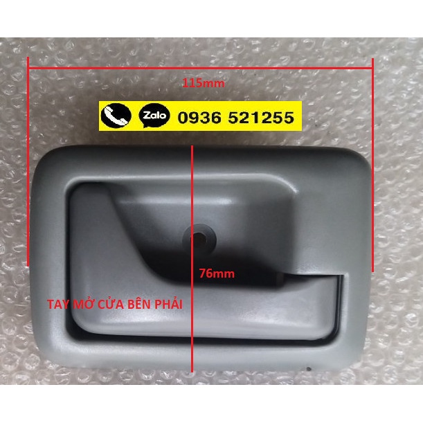 Tay mở cửa bên trong Suzuki Wagon R+ 2001-2007 Màu xám và các dòng xe tương ứng khác Giá 1 cái