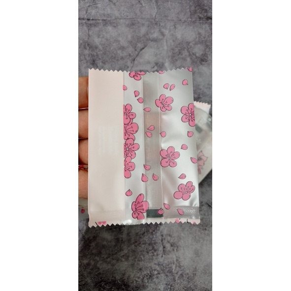 Set 100 Túi gói kẹo Nougat HOA ĐÀO TẾT size TO 10cm*7cm- loại hàn miệng túi