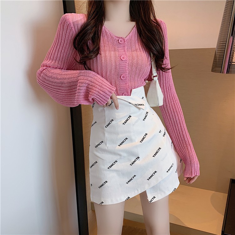 Chân Váy Chữ A In Chữ Phong Cách Vintage Cổ Điển Cho Nữ | BigBuy360 - bigbuy360.vn