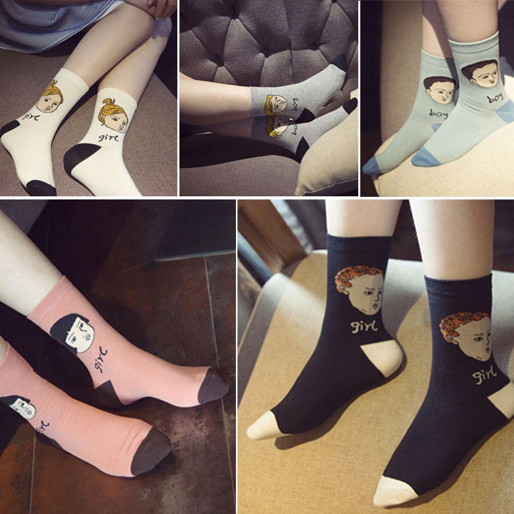 Vớ Cotton Mềm Mại In Họa Tiết Dễ Thương