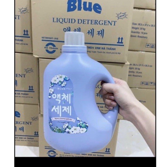 Nước Giặt BLUE Hàn Quốc Chính Hãng Can 2kg- Siêu Thơm