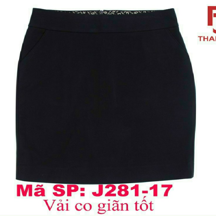 Chân váy Thái Hòa chất đẹp giãn nhẹ màu đen J281-17 | BigBuy360 - bigbuy360.vn