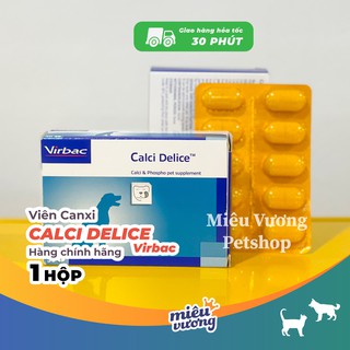  Viên bổ sung canxi chó mèo Virbac Calci Delice [Hộp 30 viên]