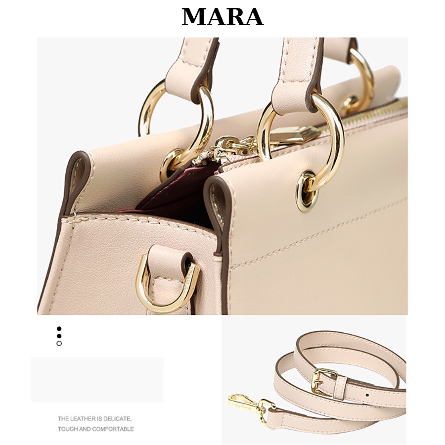 L'alpina - Túi nữ da bò cao cấp phối quai xách sang trọng Bunrey