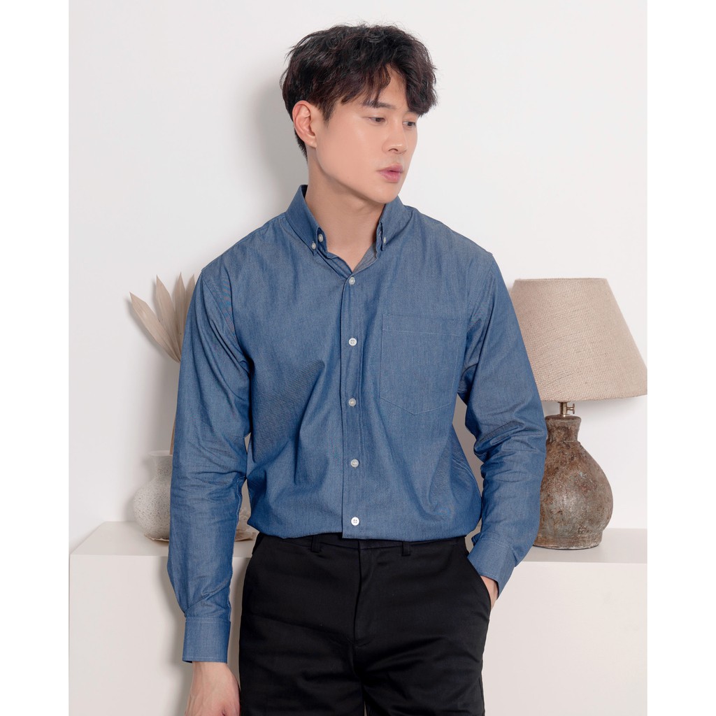 Áo sơ mi nam The Cosmo CARTER DENIM SHIRT 3 màu TC1022095