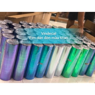 1 mét Fim dán đèn màu titan khổ 30x100cm