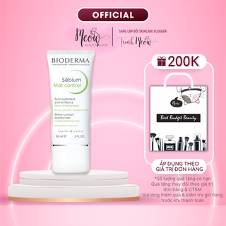 Kem dưỡng da Bioderma kiềm dầu, thu nhỏ lỗ chân lông Sébium Mat Control 30ml