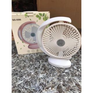 QUẠT SẠC TÍCH ĐIỆN CÓ ĐÈN QG-5590
