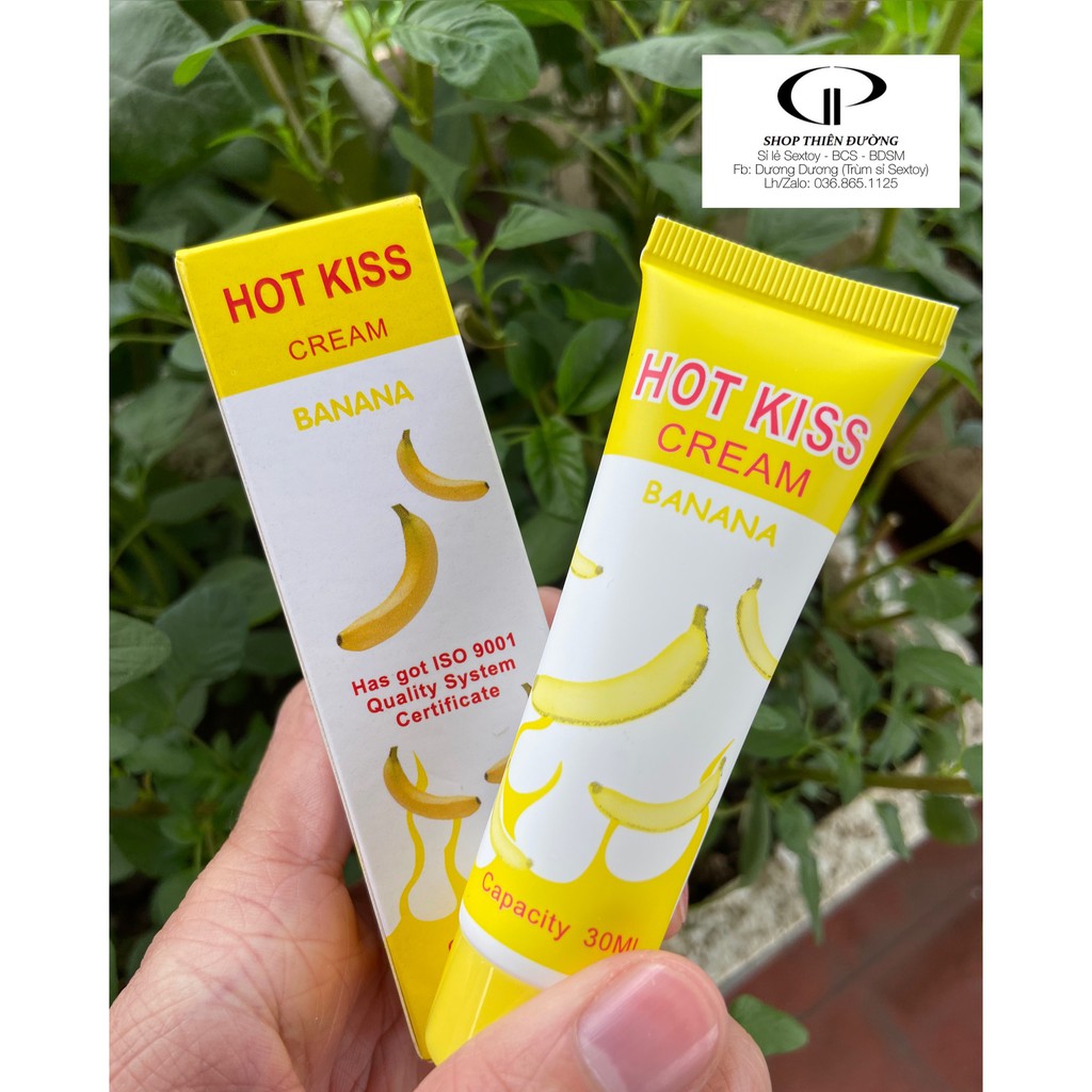 Gel Bôi Trơn Hot Kiss 30Ml Hương Chuối Thơm Nhẹ Nhàng