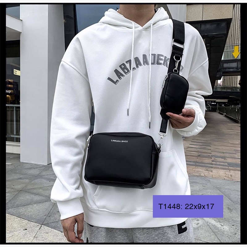 Túi xách tay đeo chéo unisex nam nữ da dáng hộp đi làm đi chơi phong cách hàn quốc T1448
