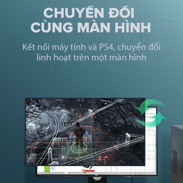 HUB Chuyển Đổi HDMI Switch/ Splitter Hai Chiều VIVAN HM103 - Kết Nối Cổng HDMI Máy Tính PS4 Đầu Thu TV