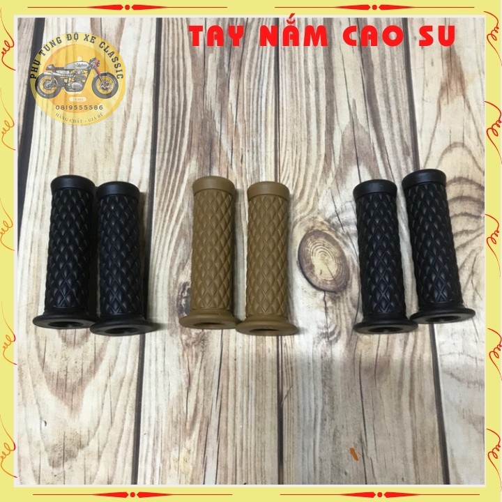 Bao tay nắm cao su cho dòng xe classic cổ điển giúp êm tay chống trơn, phu hợp mọi loại xe tay lái 22mm