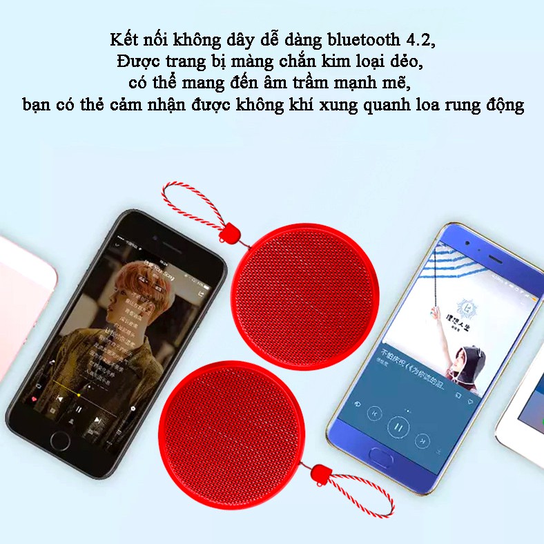 Loa Bluetooth Mini G5 Nhỏ Gọn Tích Hợp Mic Đàm Thoại Nhận Cuộc Gọi, Âm Thanh Chất Lượng Bảo Hành 3 Tháng