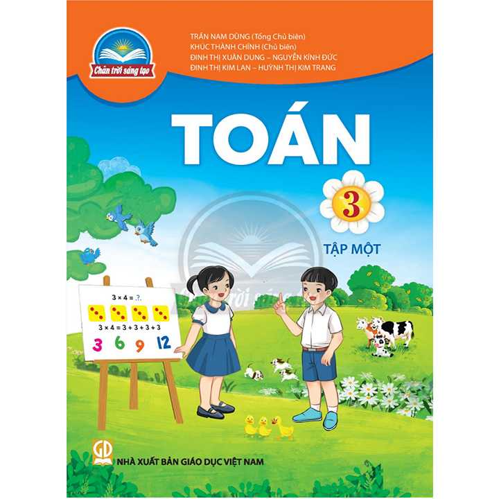 Sách - Combo 4 cuốn giáo khoa Toán/Tiếng Việt lớp 3 tập 1+2 - Chân trời sáng tạo