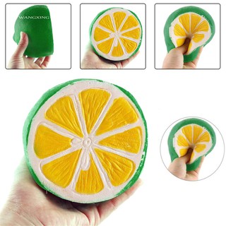 WX_Soft Half Lemon Squishy Slow Rising Squeeze Toys Kids Adults Stress Reliever