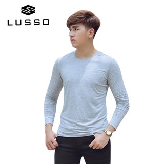 Áo giữ nhiệt nam Lusso chất thun cao cấp (ghi sáng, ghi tối)