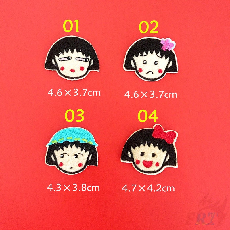Miếng vá ủi/may DIY hình cô bé Maruko chibi dễ thương