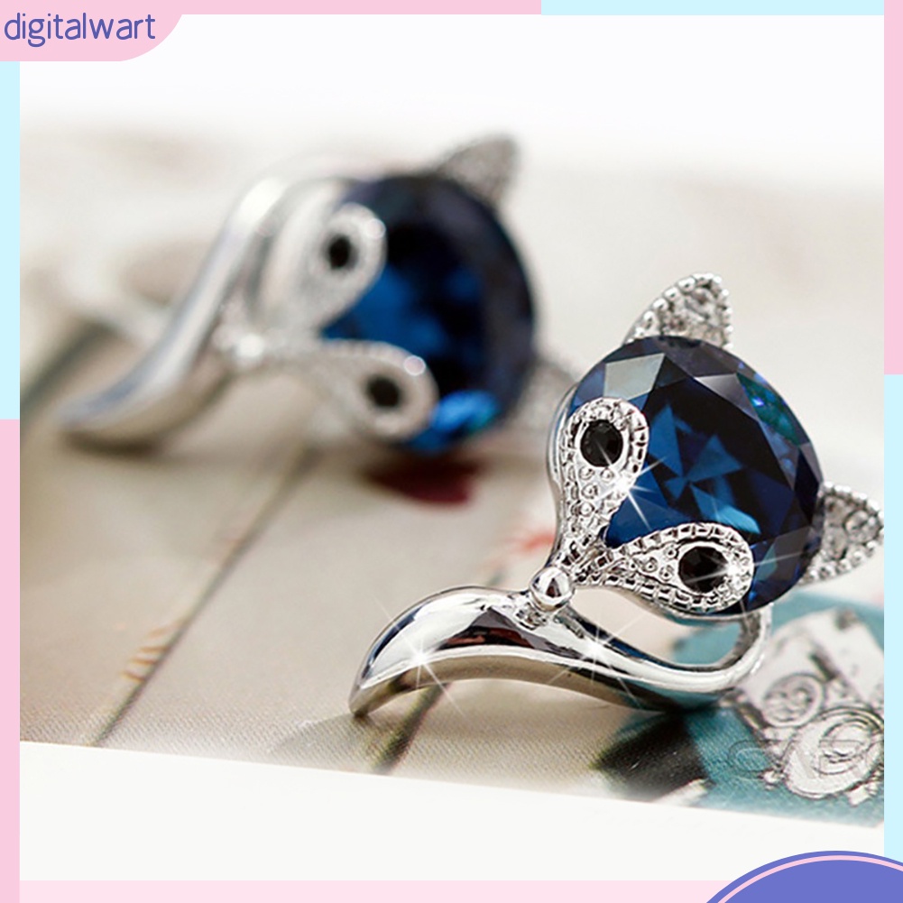 Hoa Tai Đính Đá Hình Chú Cáo Xinh Xắn Dành Cho Nữ