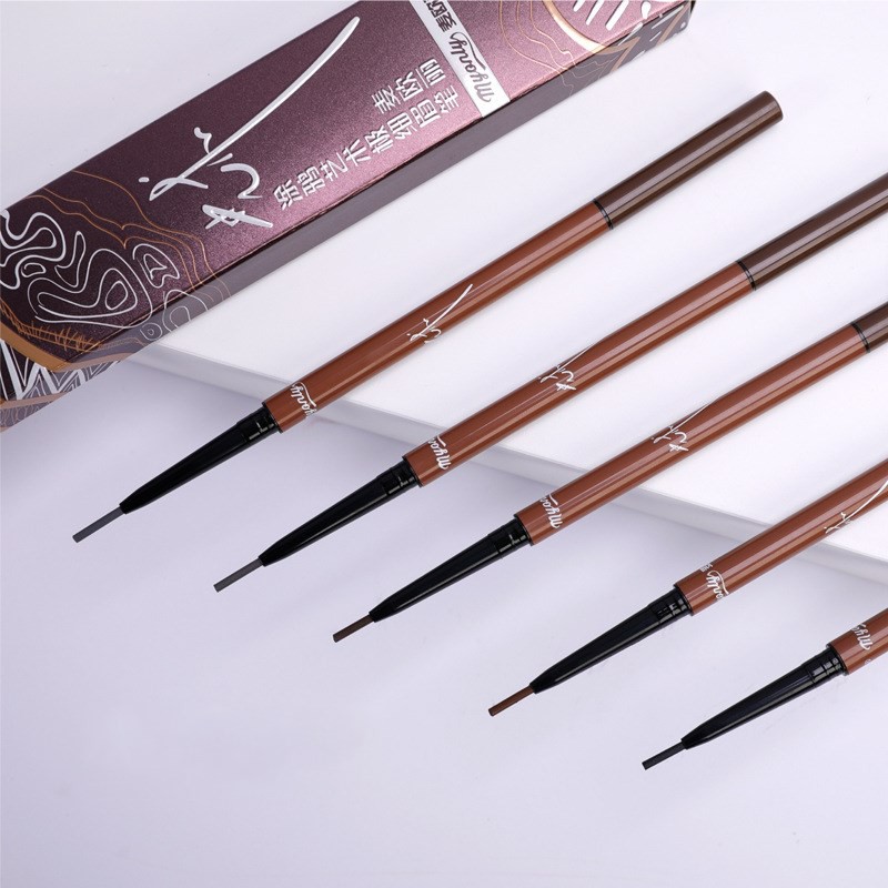 [Hàng mới về] Bút kẻ lông mày hai đầu siêu mỏng xoay tự động chống thấm nước chống mồ hôi