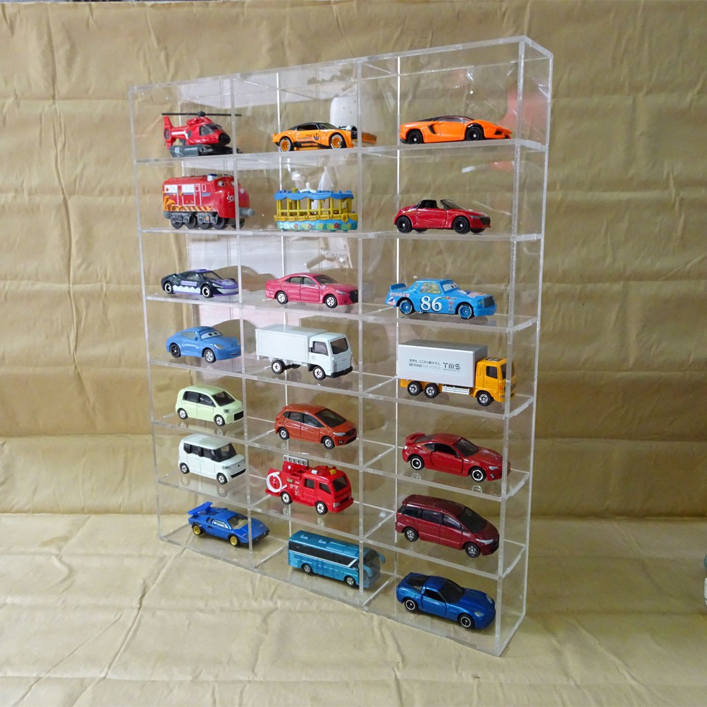 Kệ trưng bày xe mô hình, Tomica, đồ chơi (15 ô)