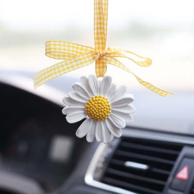 Dây Treo Trang Trí Gương Chiếu Hậu Xe Hơi Hình Hoa Cúc Nhỏ Xinh