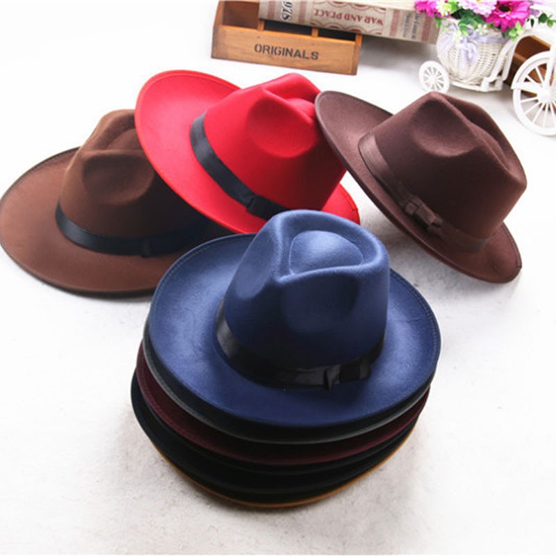 Mới Nón Fedora Phong Cách Retro Cho Nam Và Nữ