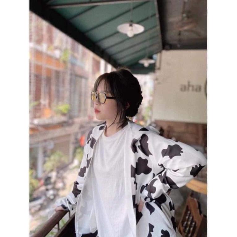 Áo Chống Nắng,Áo Khoác Hoodie Nỉ Dài Tay Bò Sữa Ulzzang Nam Nữ Freesize Trẻ Trung Năng Động Hottrend 2021