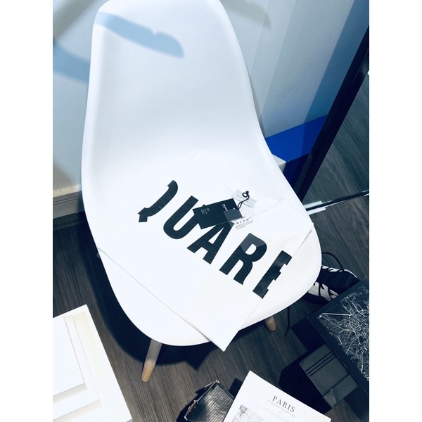 Áo Phông Nam Nữ DSQ in chữ trước ngực - Chất thun cotton 4 chiều hình in ép nhiệt giá rẻ thời trang