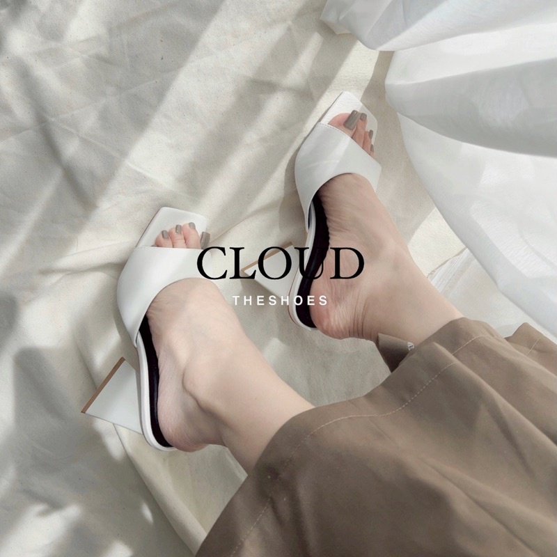 Giày cao gót 8cm mũi vuông quai ngang  – Cloud The Shoes