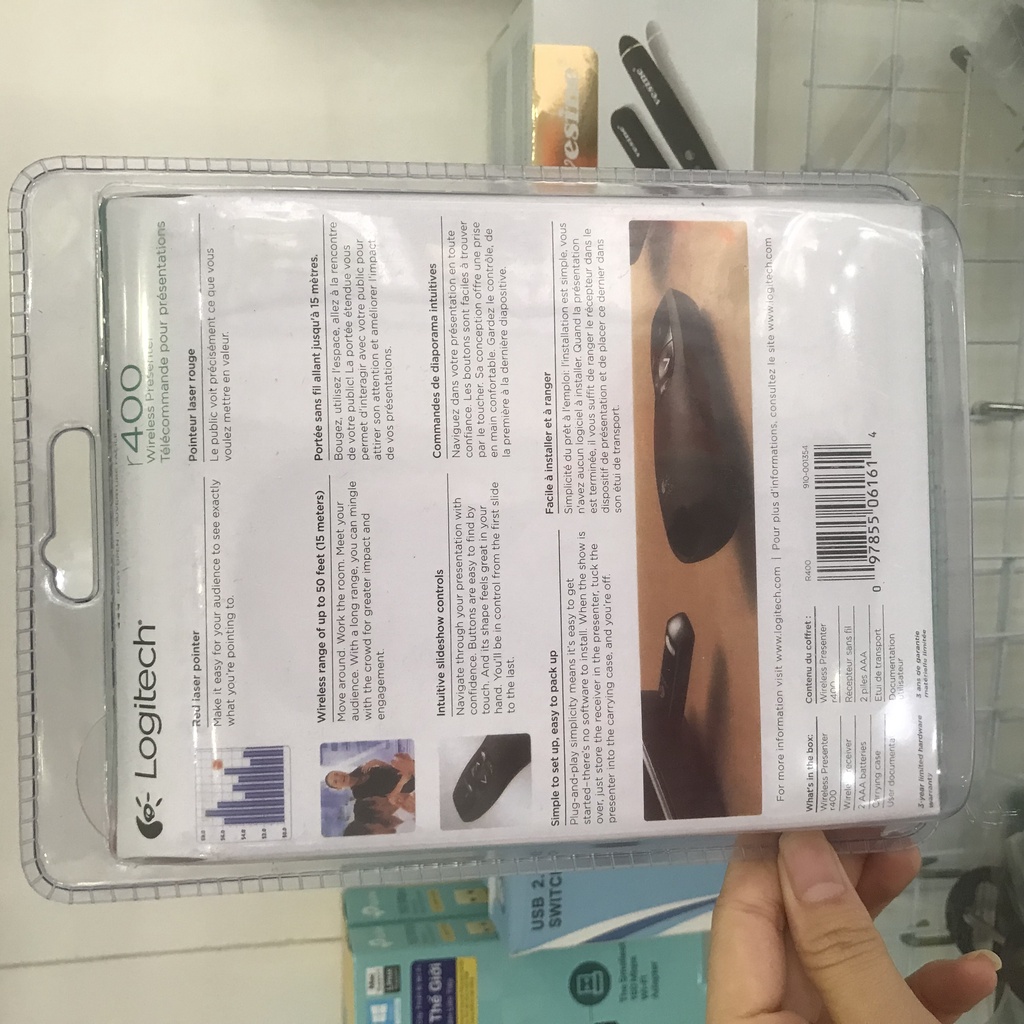 Thiết Bị Trình Chiếu Logitech R400 - Hàng Chính Hãng