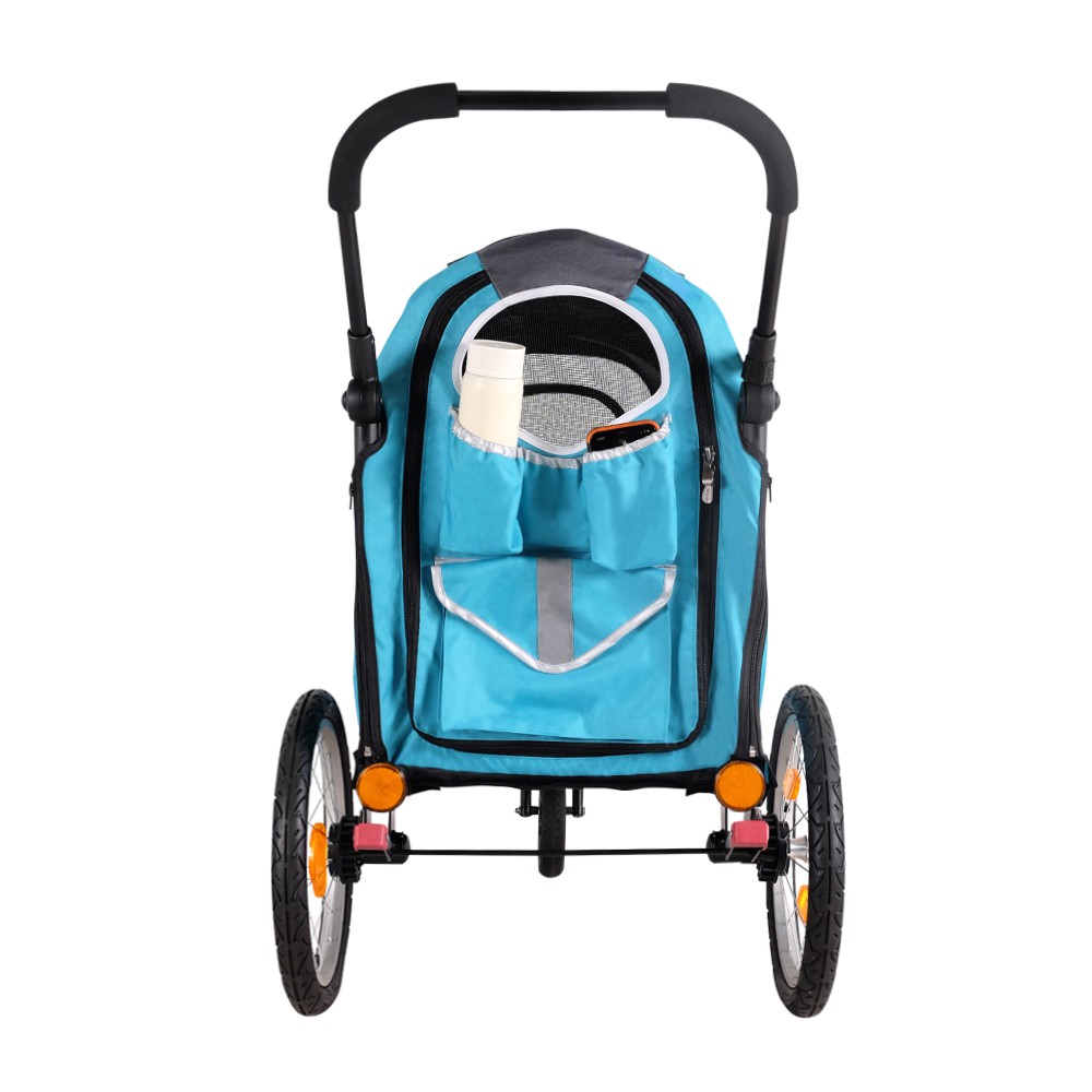 Xe đẩy cho Thú Cưng IBIYAYA  HAPPY PET TRAILER/JOGGER 2.0 (BLUE) (91x62x95cm)