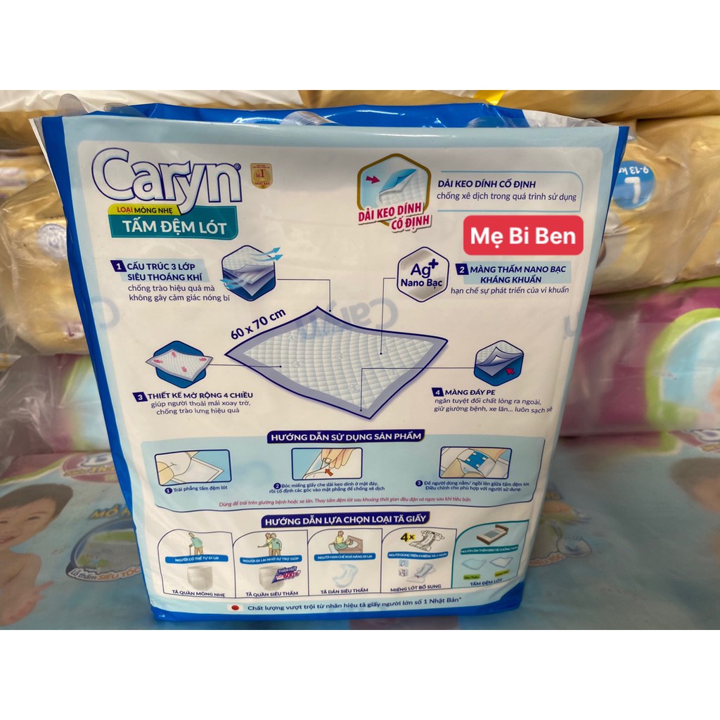 [SIZE XL14] Tấm Đệm Lót Caryn siêu thấm size XL14 miếng bảo vệ chống trào