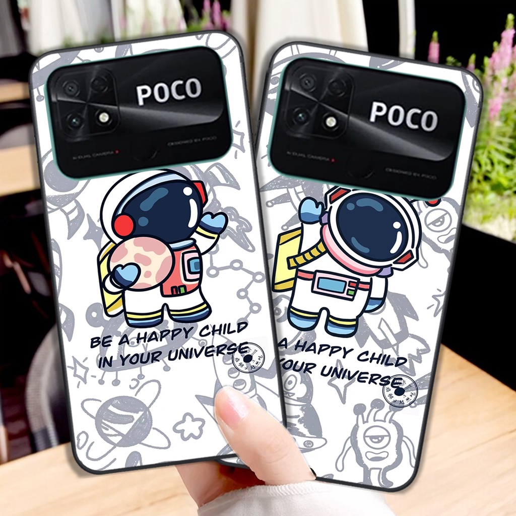 Ốp lưng Xiaomi Poco C40 Bearbrick KAWS cực đẹp PHI hành gia cute siêu hot giá rẻ