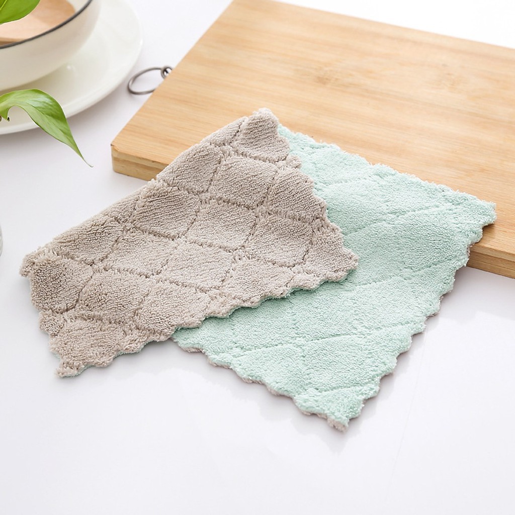 Combo 5 khăn lau nhà bếp Proki đa năng siêu thấm hút không gây ẩm mốc