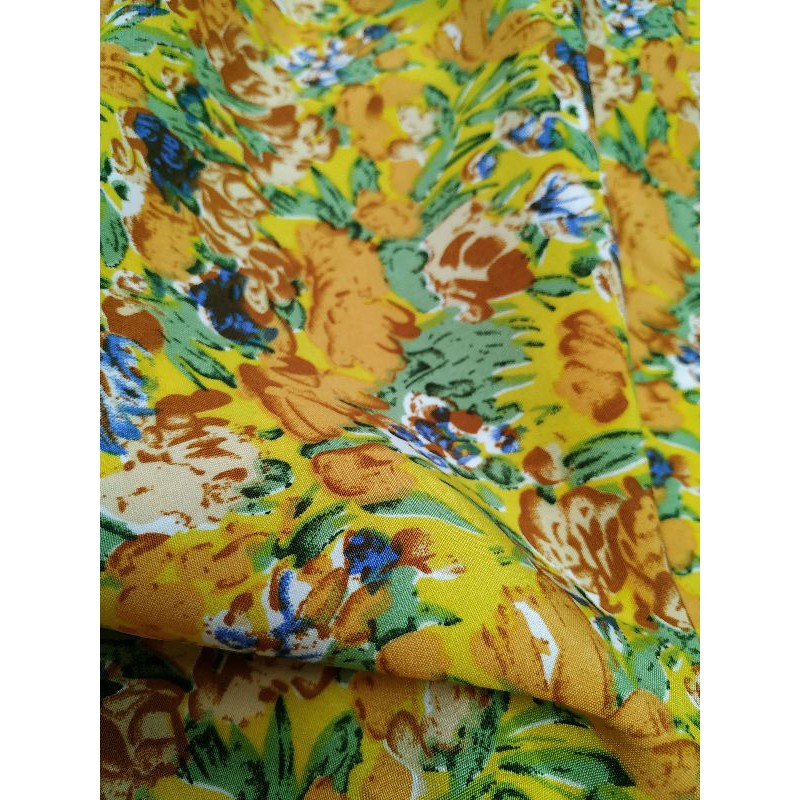 Lụa Nhật hoa vàng