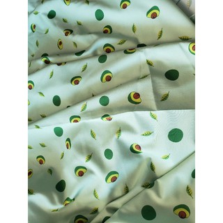 Vải bơ 3D may Scrunchies