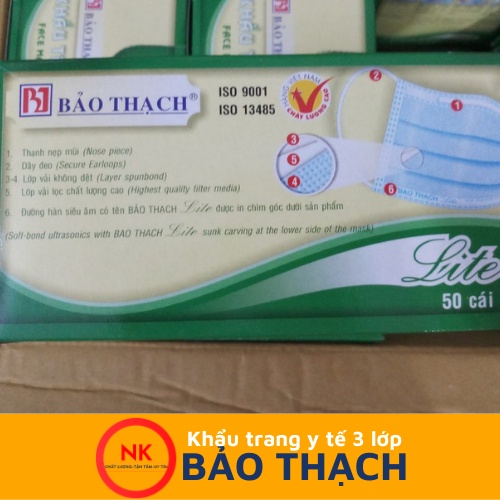 Khẩu trang y tế 3 lớp Bảo Thạch