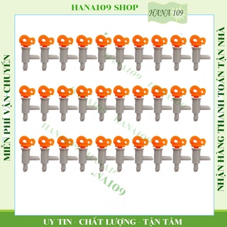 Bộ 30 béc tưới nhỏ giọt, béc tưới giọt 2 chân, béc tưới nhỏ giọt kiểu Đài Loan 2 chân màu vàng