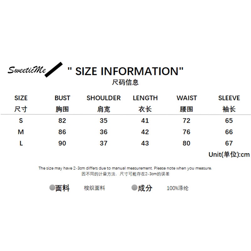 Sweeticme Áo Thun Trơn Tay Dài Có Túi 2021